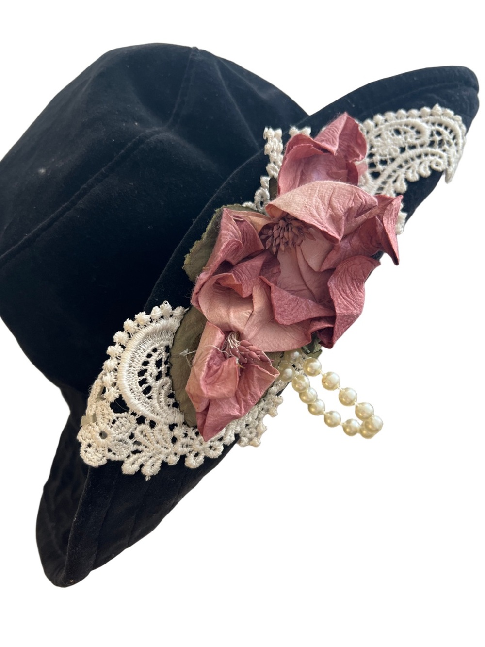 Vintage 90s Velvet Hat - Picture 5 of 7